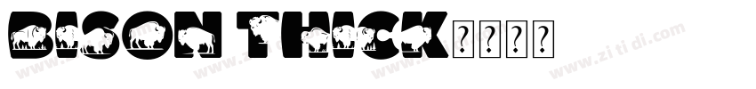 Bison thick字体转换